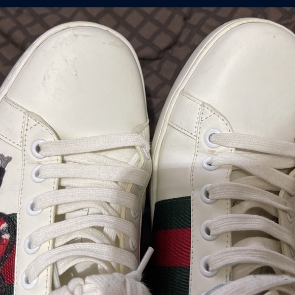 Gucci Men's Ace embroidered "snake" | white |sneaker size 9 - Picture 7 of 12
